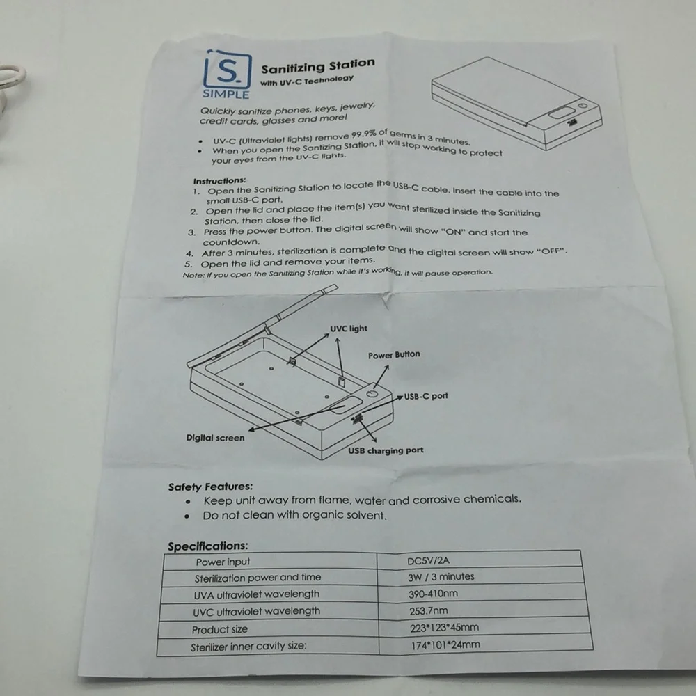 SIMPLE Sanitizing station. - Picture 12 of 14